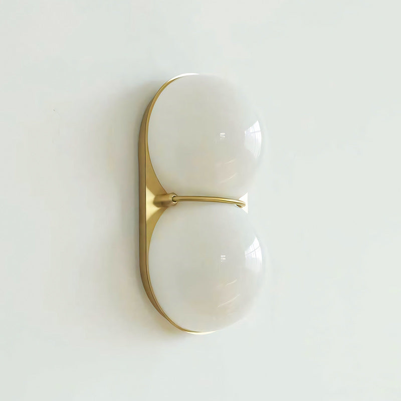 Stacked Glass Sphere Twin Wall Sconce