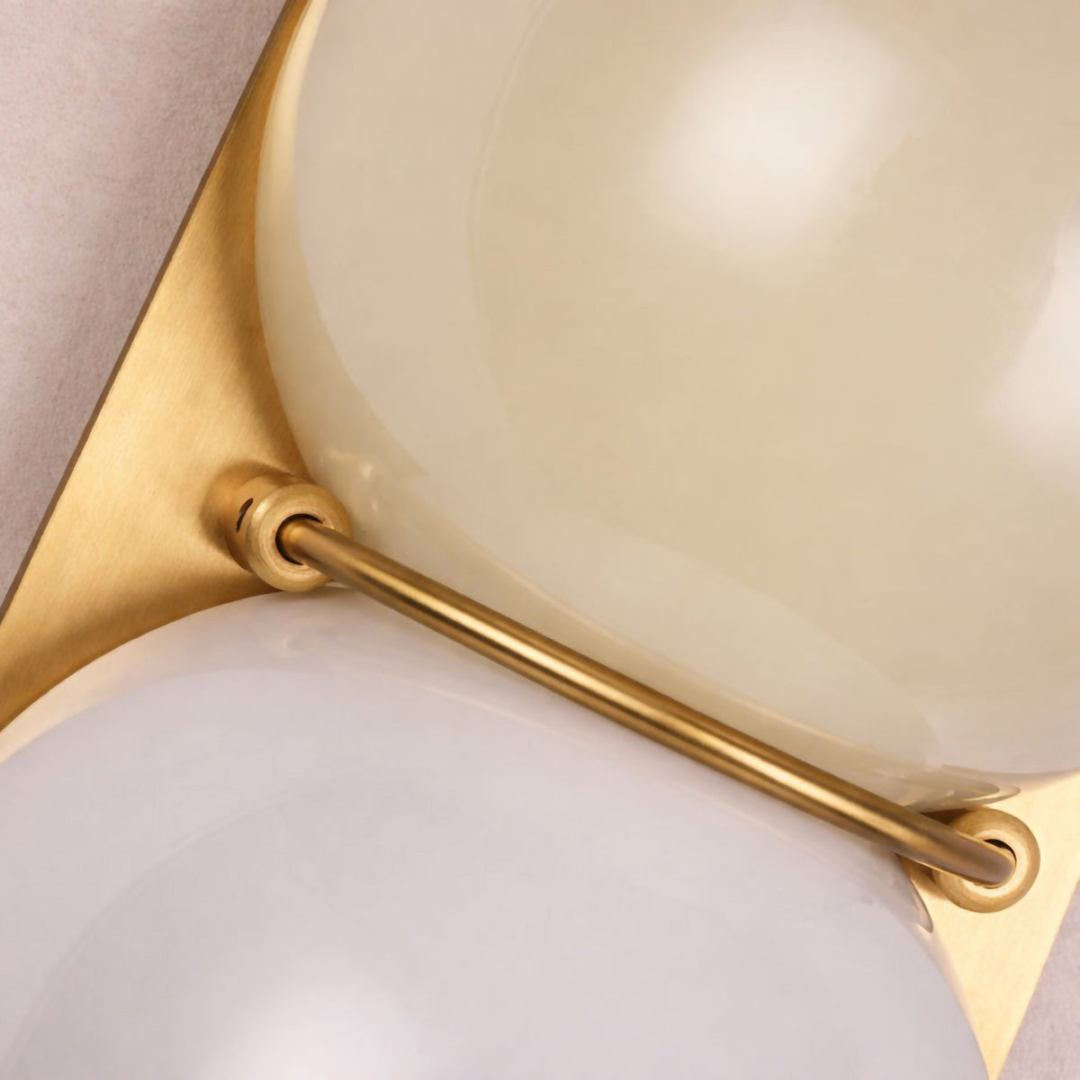 Stacked Glass Sphere Twin Wall Sconce