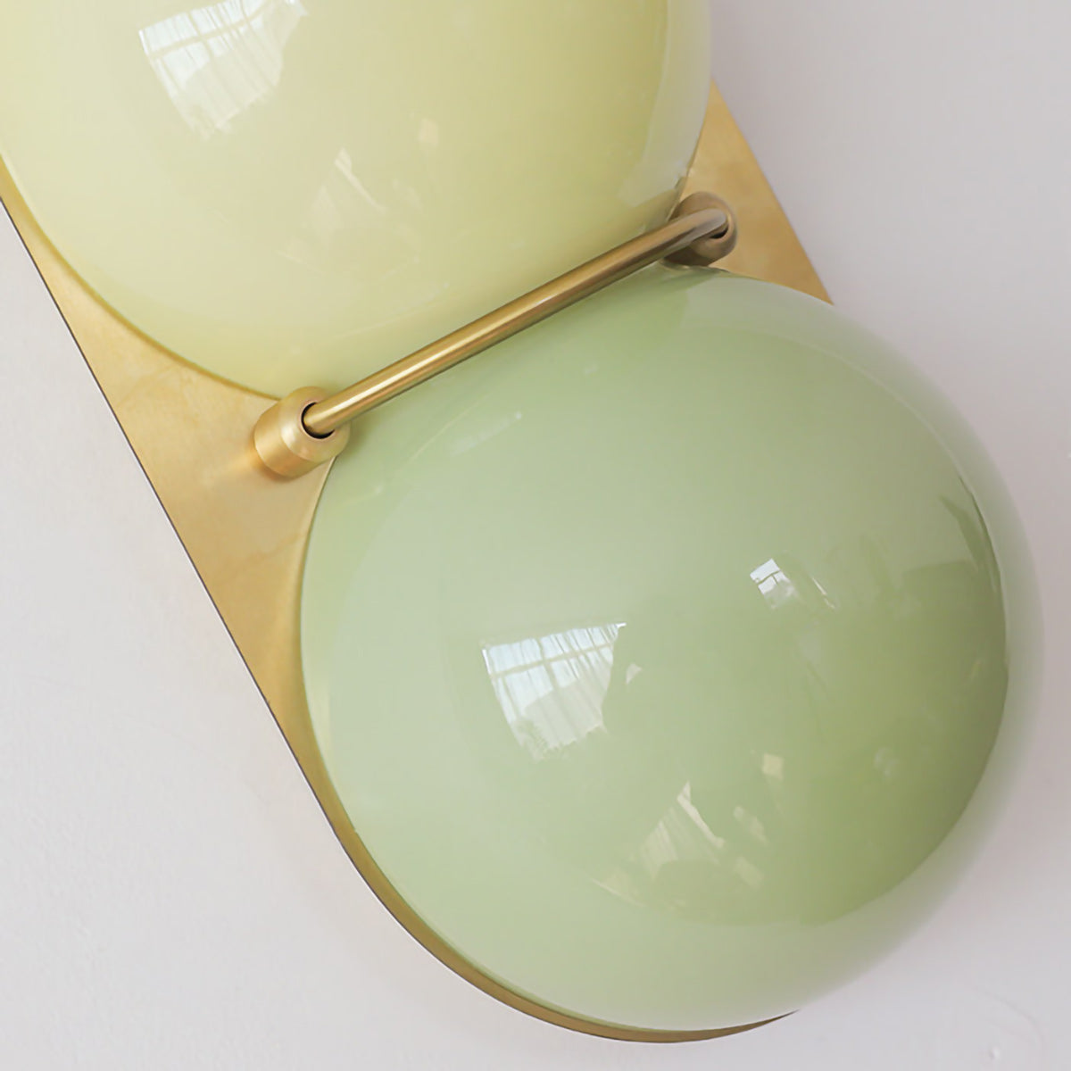 Stacked Glass Sphere Twin Wall Sconce