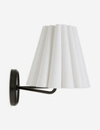 Mira Double Sconce | Ruffled Shade, Modern Transitional Design