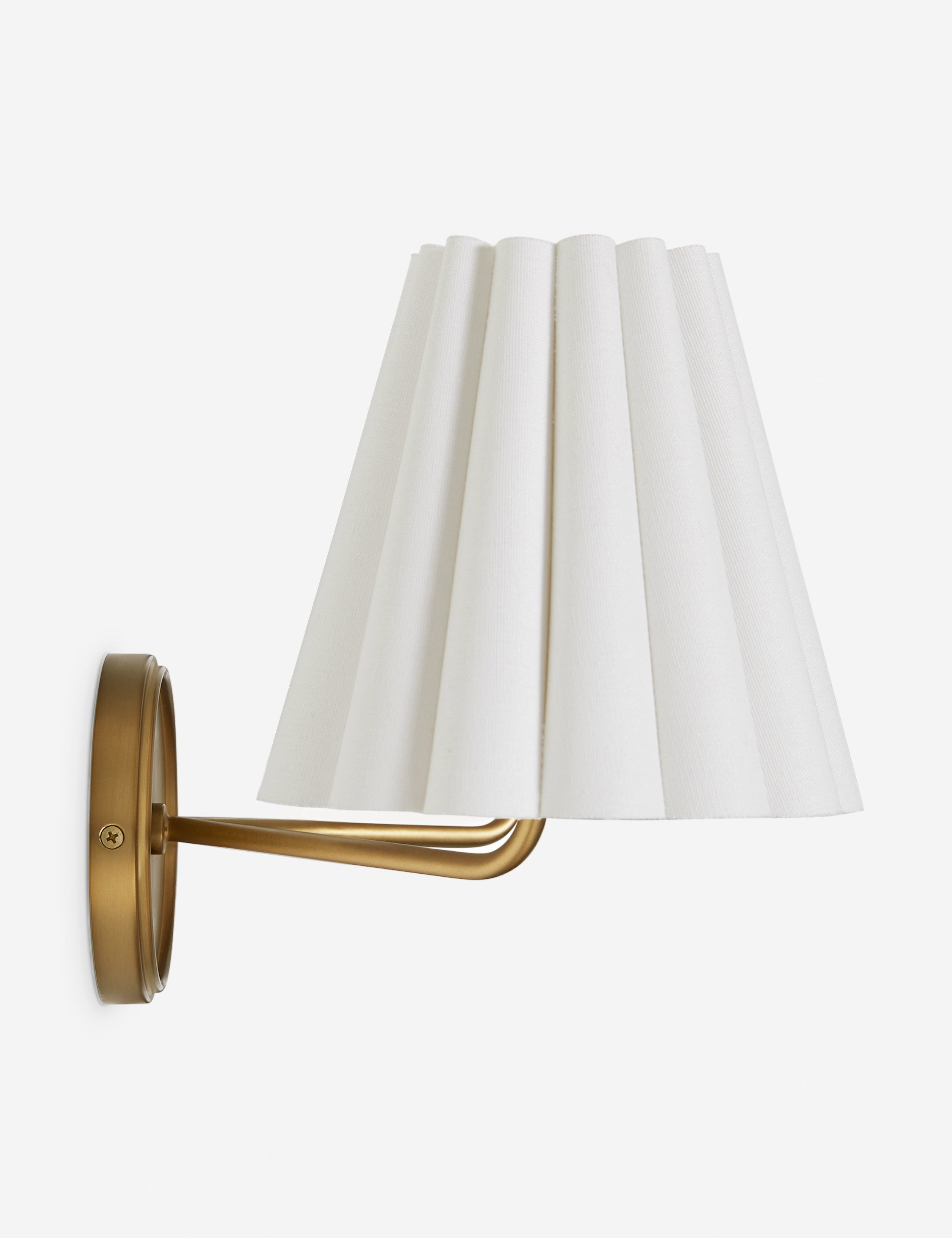 Mira Double Sconce | Ruffled Shade, Modern Transitional Design