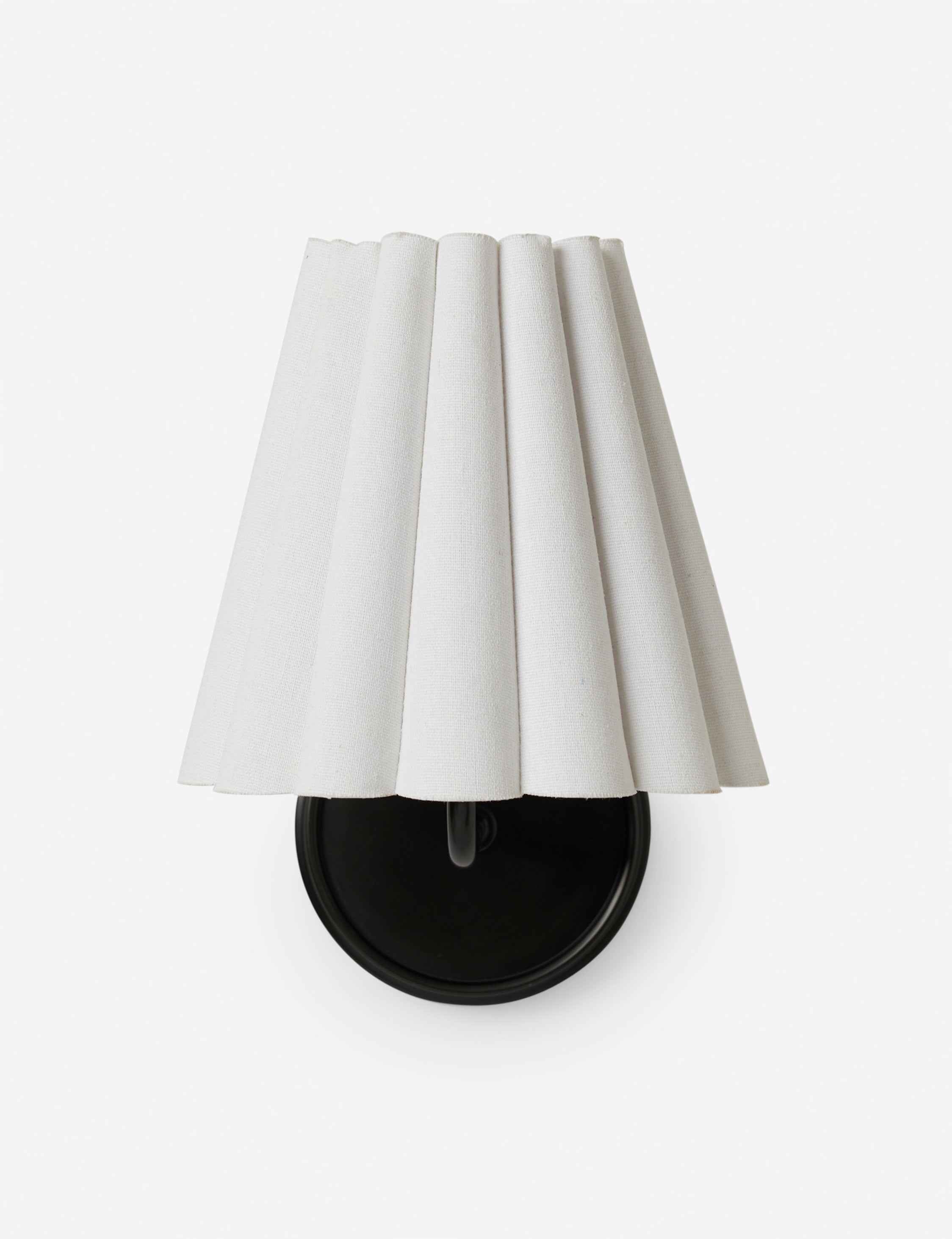 Maven Sconce Light | Ruffled Shade, Modern Transitional Design
