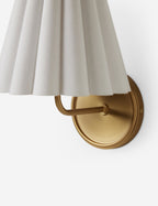 Maven Sconce Light | Ruffled Shade, Modern Transitional Design