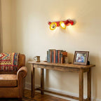 Dual-Head Colorblock Elongated Plate Wall Light