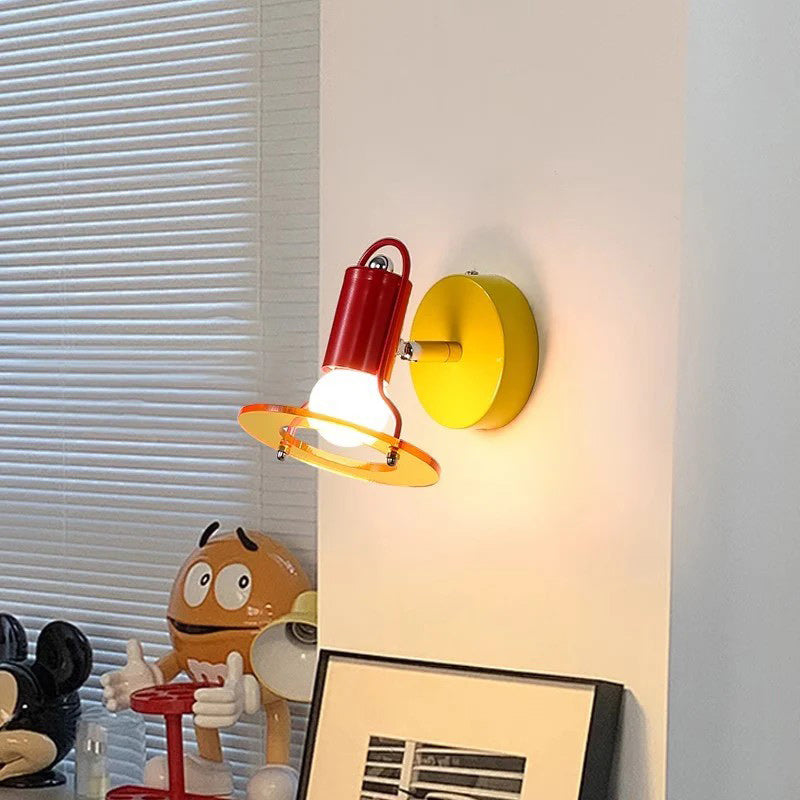 Playful Colorblock Adjustable Kids Wall Light