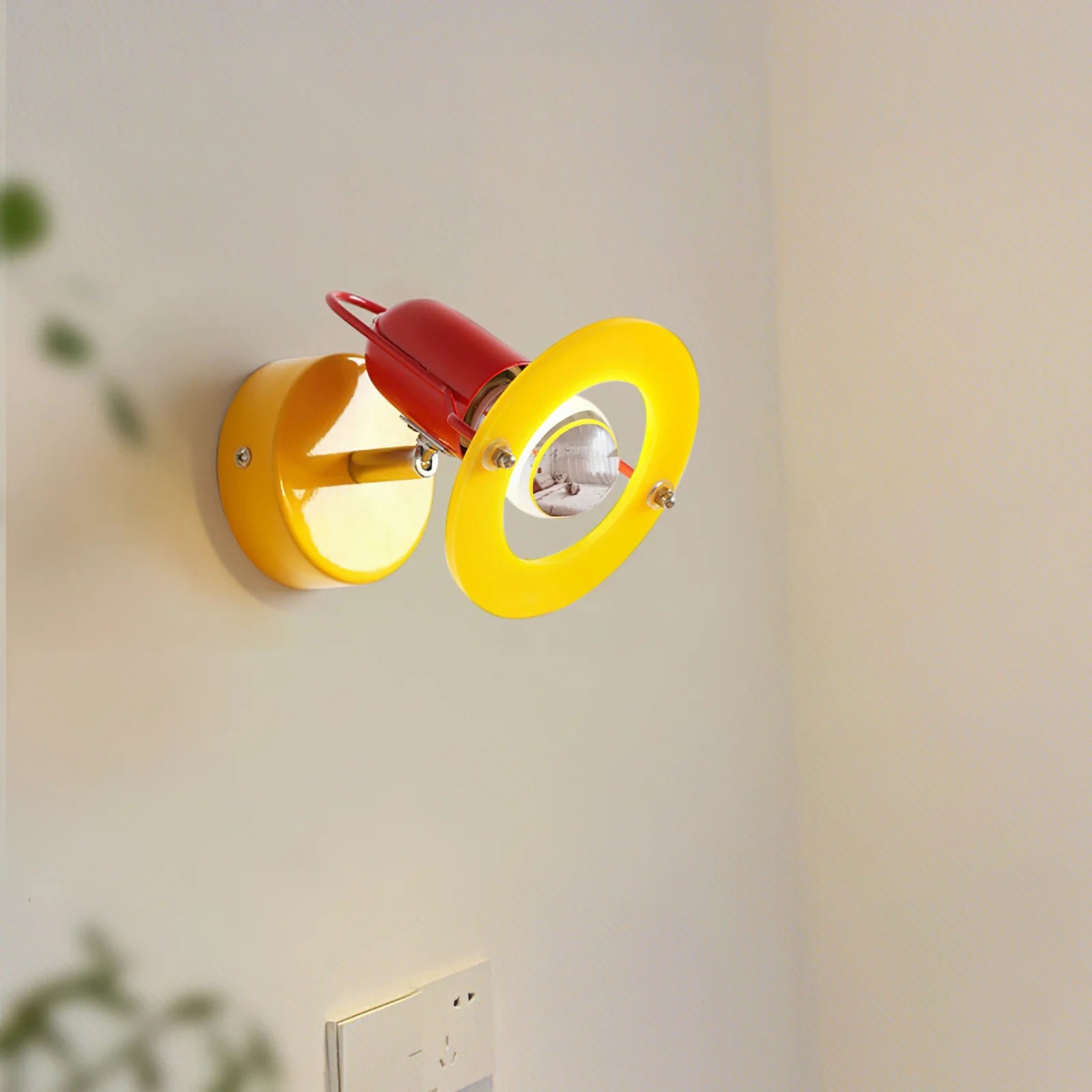 Playful Colorblock Adjustable Kids Wall Light