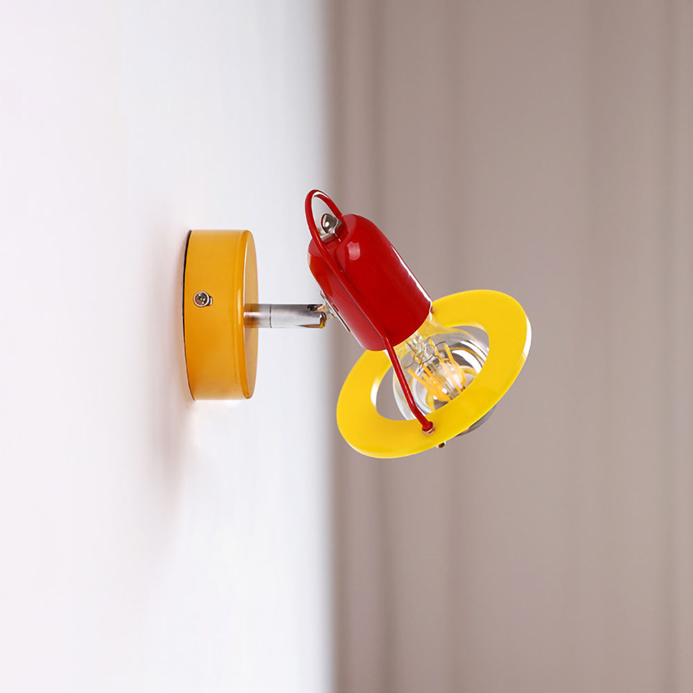 Playful Colorblock Adjustable Kids Wall Light