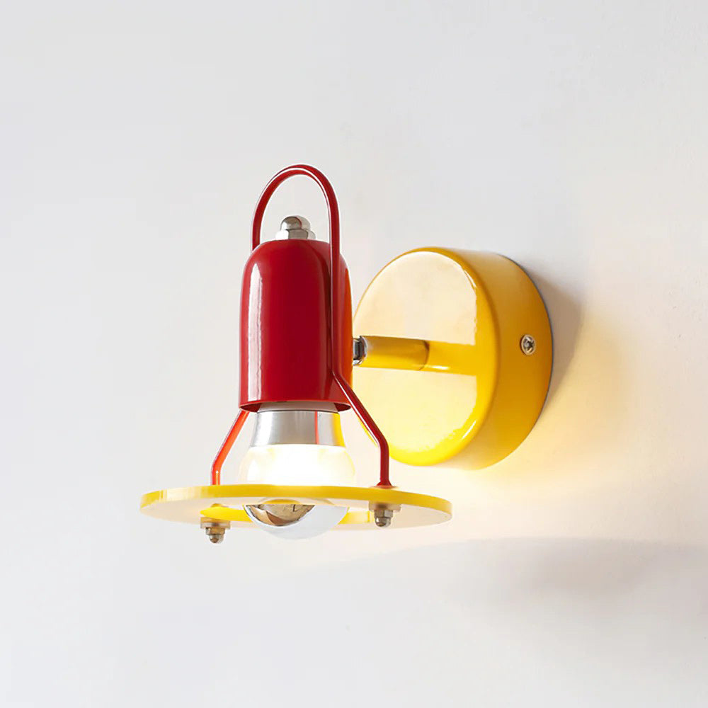 Playful Colorblock Adjustable Kids Wall Light