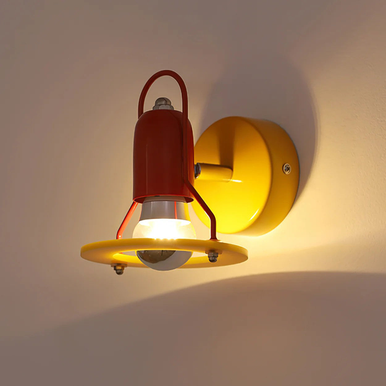 Playful Colorblock Adjustable Kids Wall Light