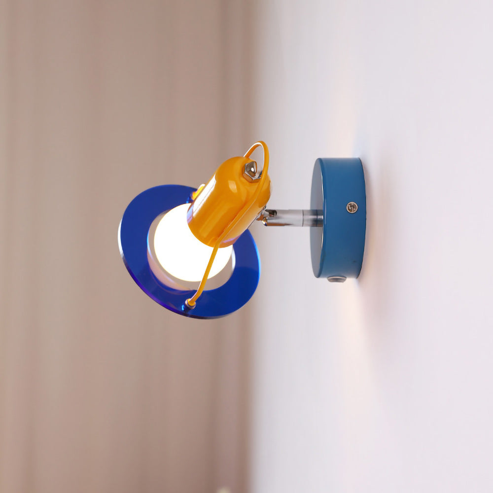 Playful Colorblock Adjustable Kids Wall Light