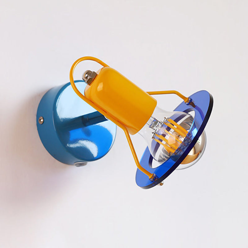 Playful Colorblock Adjustable Kids Wall Light