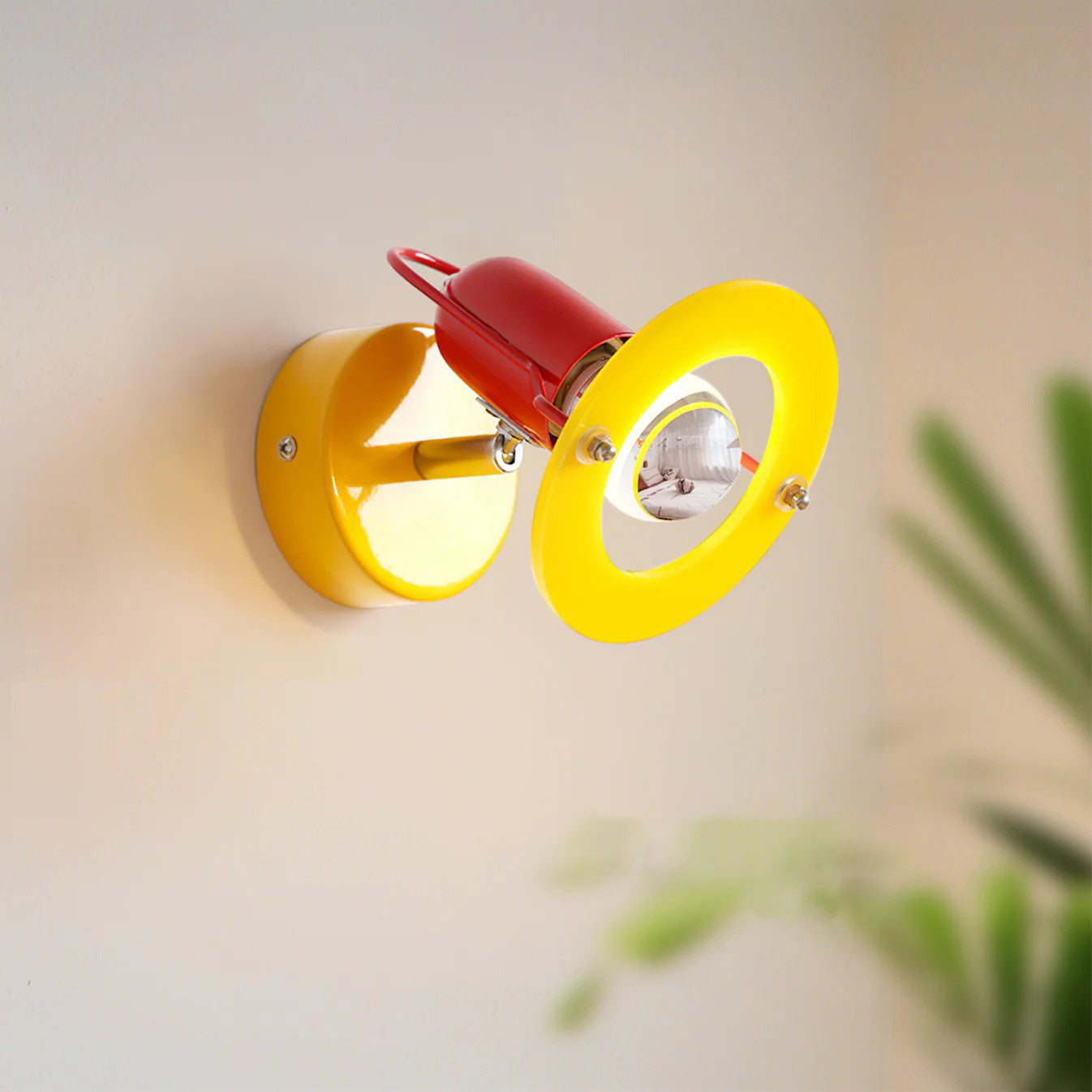 Playful Colorblock Adjustable Kids Wall Light