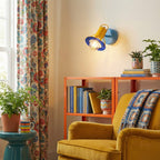 Playful Colorblock Adjustable Kids Wall Light