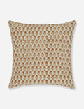 Mira Linen Pillow | Handmade Block Print, Floral Design