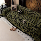 MazeLuxe: Jacquard Sofa Throw – Non-Slip Sofa Cover in Modern Design