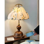 Wildflower Linen Shade Arched Handle Table Lamp