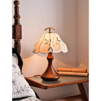 Wildflower Linen Shade Arched Handle Table Lamp