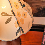 Wildflower Linen Shade Arched Handle Table Lamp