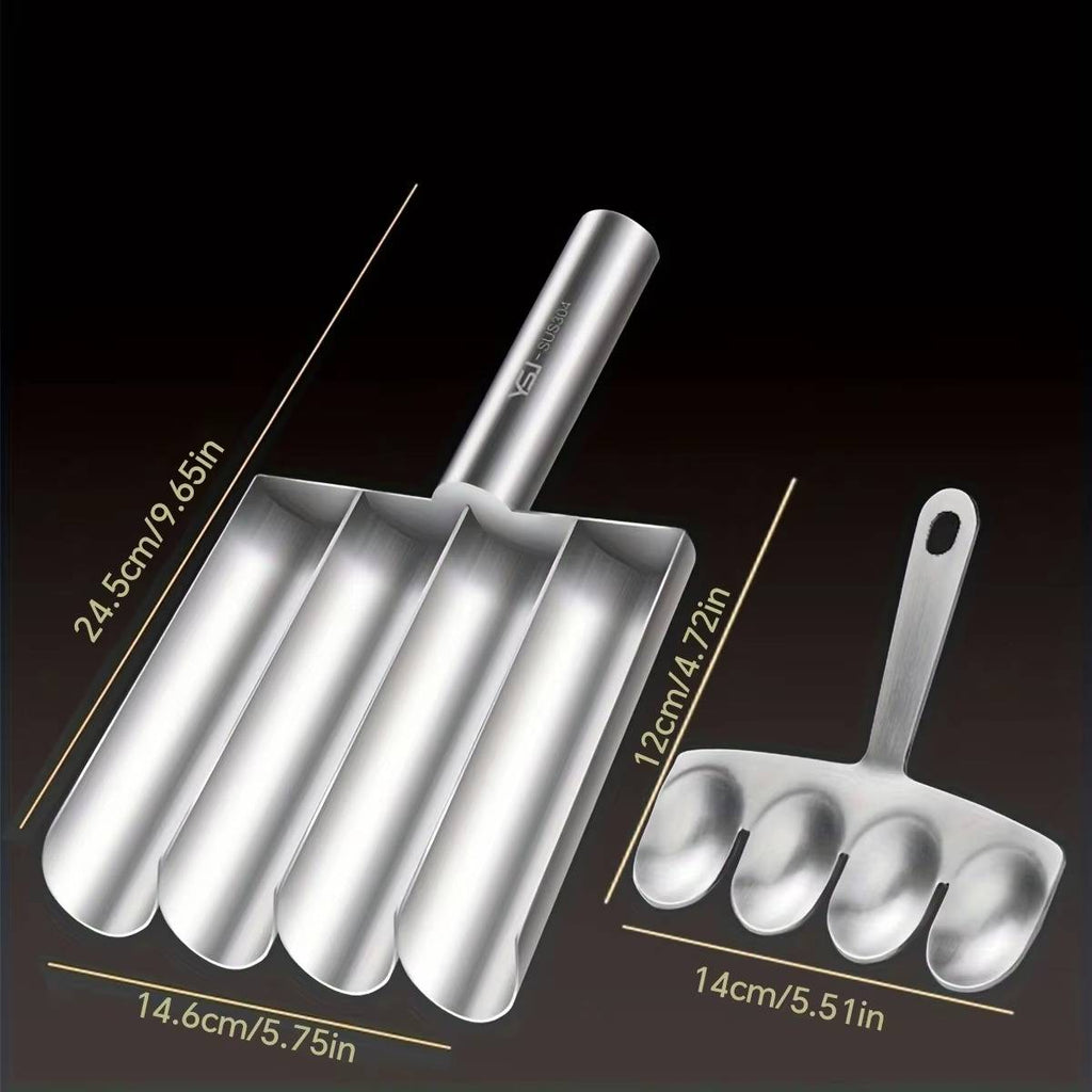 Meatball Maker Stainless Steel Four Section Manual Kitchen Tool