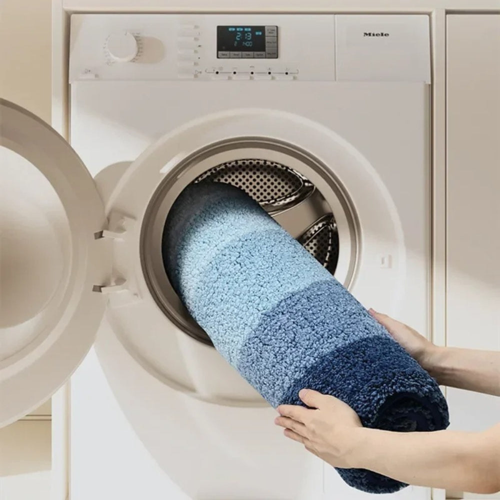 MeerLust: Non-Slip Bath Mat in Wave Design – Soft, Absorbent & Washable