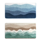 MeerLust: Non-Slip Bath Mat in Wave Design – Soft, Absorbent & Washable
