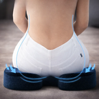 Memory Foam Seat Cushion Tailbone Cutout Non Slip Base
