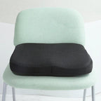 Memory Foam Seat Cushion, Breathable Design, Contoured Shape, Anti Slip Base