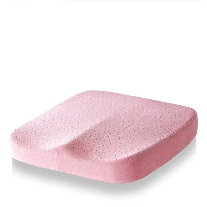 Memory Foam Seat Cushion, Breathable Design, Contoured Shape, Anti Slip Base