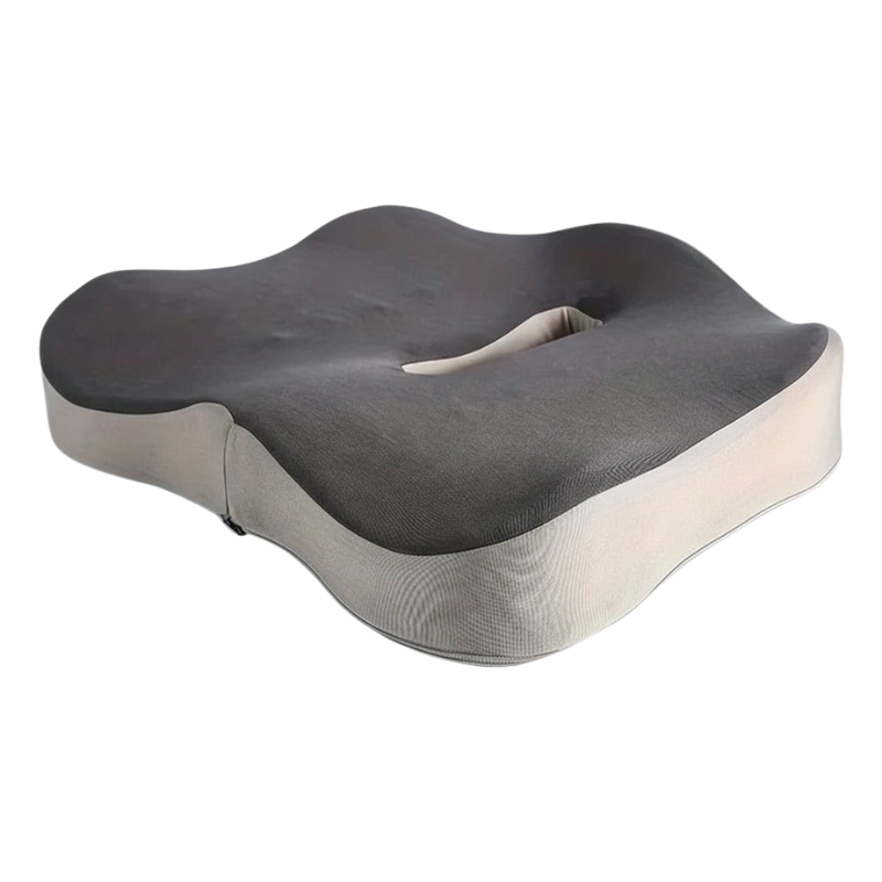 Memory Foam Seat Cushion Contoured Non Slip Washable Cover