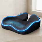 Memory Foam Seat Cushion Tailbone Cutout Non Slip Base