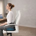 Memory Foam Seat Cushion Tailbone Cutout Non Slip Base