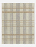 Milo Handwoven Wool Rug | Rustic Plaid Design, Artisan Crafted