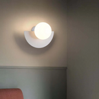 Wall Lamp Metal Half Moon LED Wall Sconce Modern Design