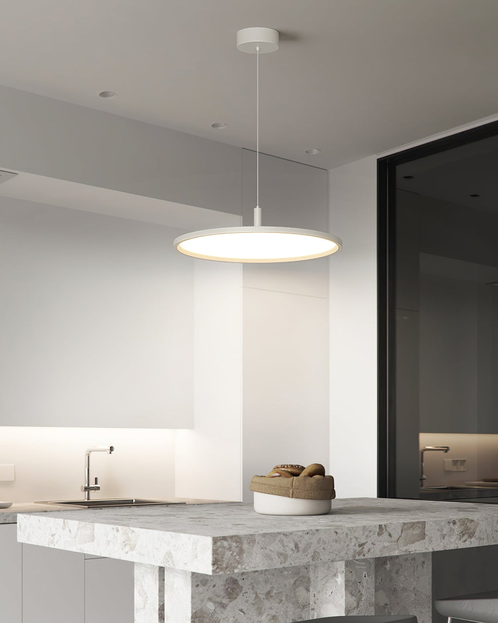 Micro Slim Aluminum LED Pendant Light