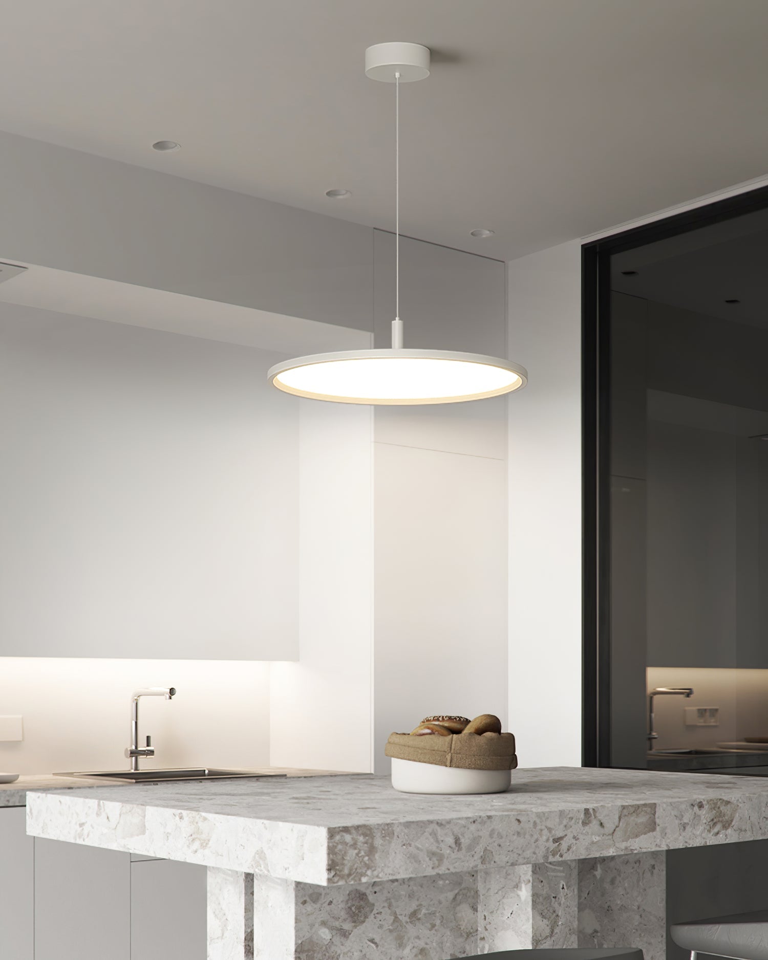 Micro Slim Aluminum LED Pendant Light