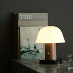 Table Lamp LED Touch Dimmer USB Port Polycarbonate Metal 22 cm