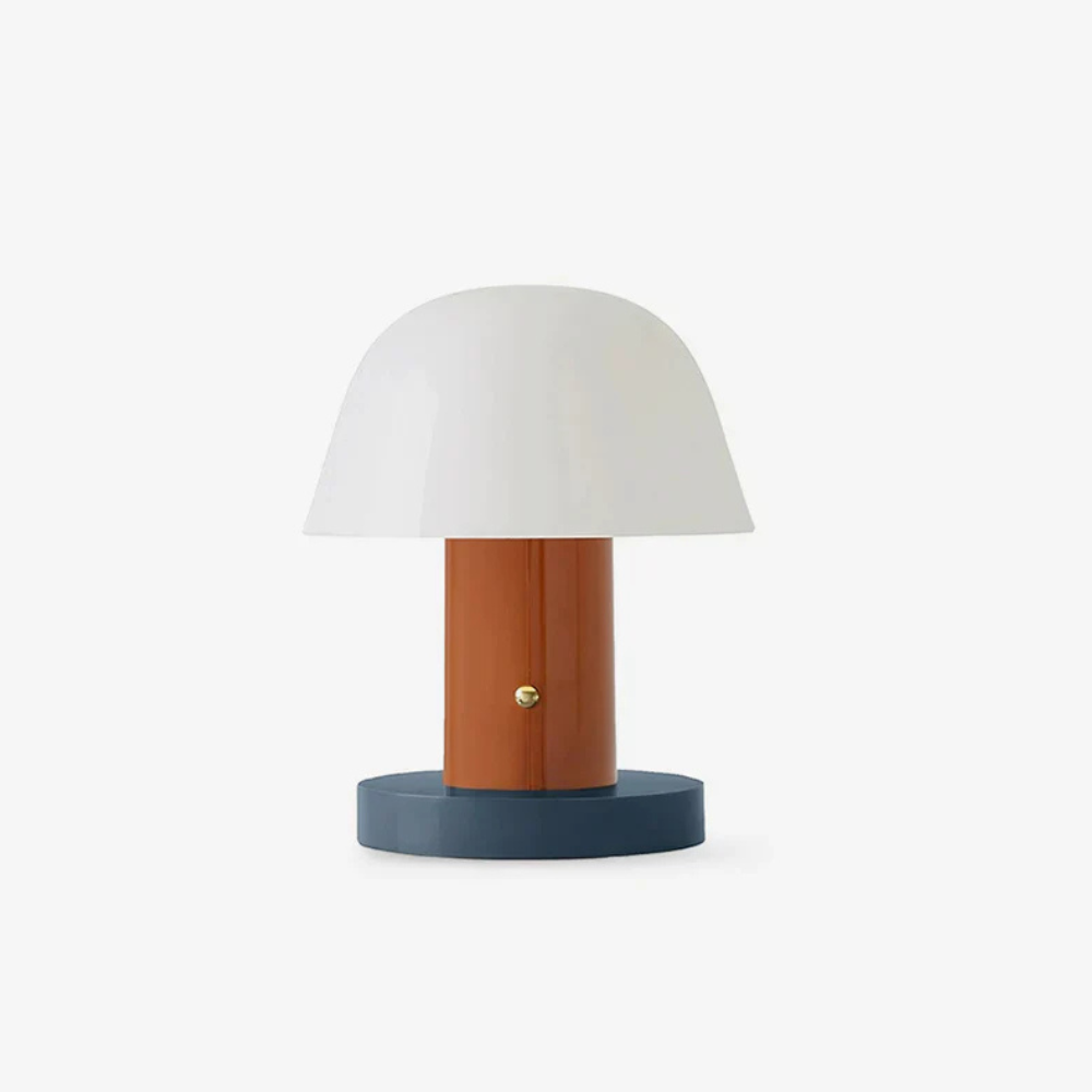 Table Lamp LED Touch Dimmer USB Port Polycarbonate Metal 22 cm