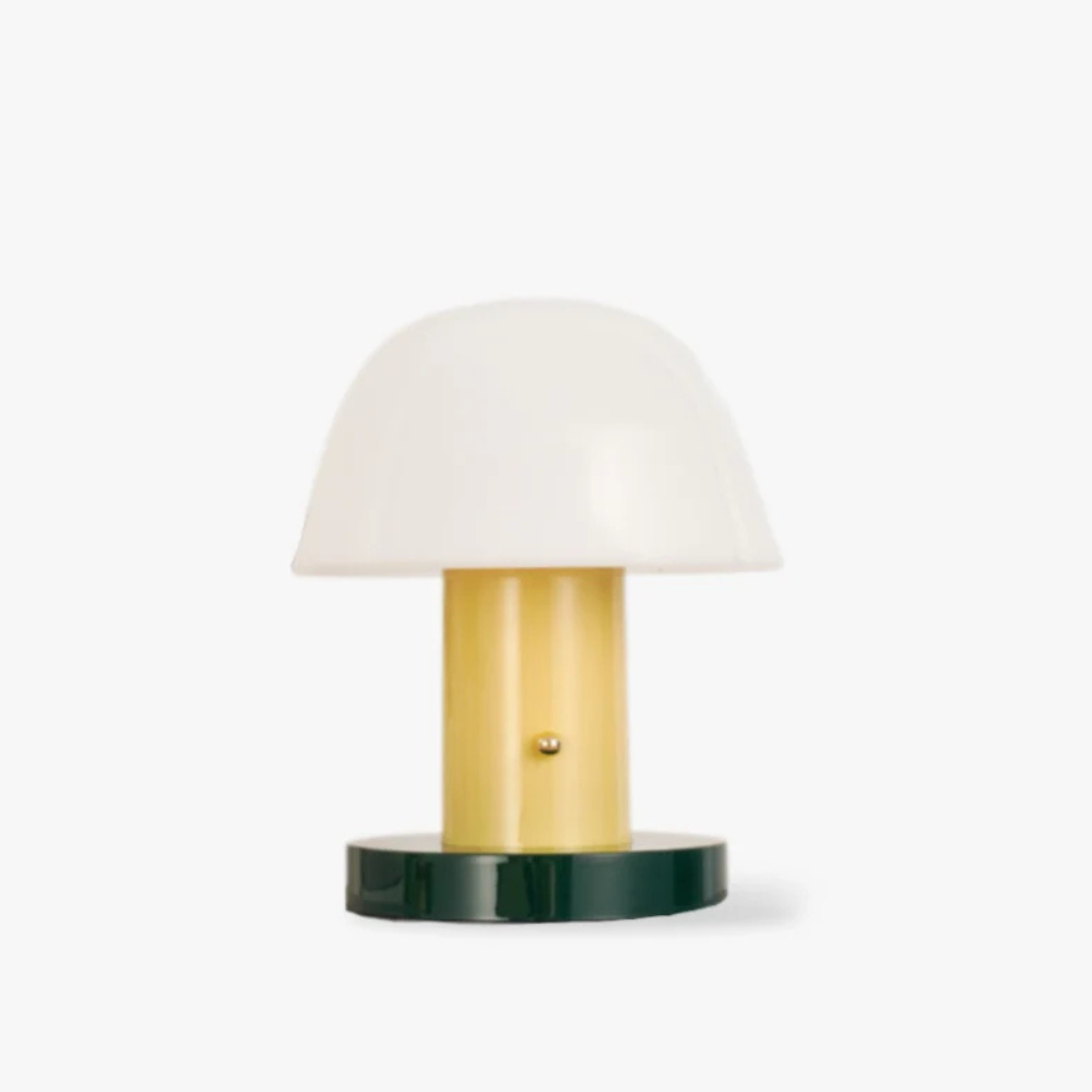 Table Lamp LED Touch Dimmer USB Port Polycarbonate Metal 22 cm