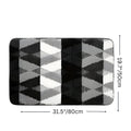 MikroWeich: Soft Doormat with Geometric Design – Non-Slip, Absorbent, and Easy to Clean for Entry Areas