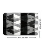 MikroWeich: Soft Doormat with Geometric Design – Non-Slip, Absorbent, and Easy to Clean for Entry Areas