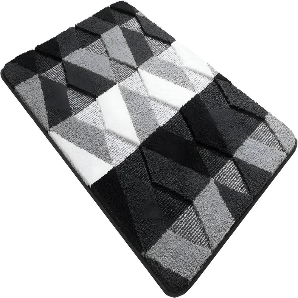 MikroWeich: Soft Doormat with Geometric Design – Non-Slip, Absorbent, and Easy to Clean for Entry Areas