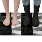 MikroWeich: Soft Doormat with Geometric Design – Non-Slip, Absorbent, and Easy to Clean for Entry Areas