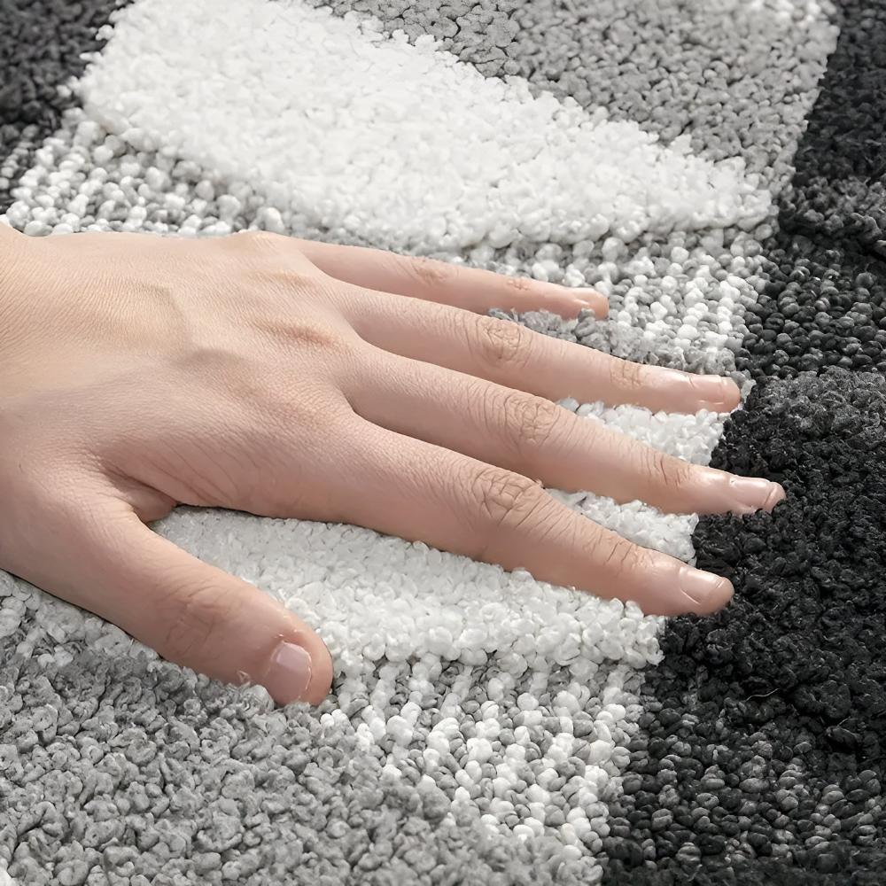 MikroWeich: Soft Doormat with Geometric Design – Non-Slip, Absorbent, and Easy to Clean for Entry Areas