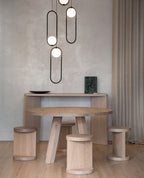 Modern Brass Ring Globe Glass Pendant Light 1-Light