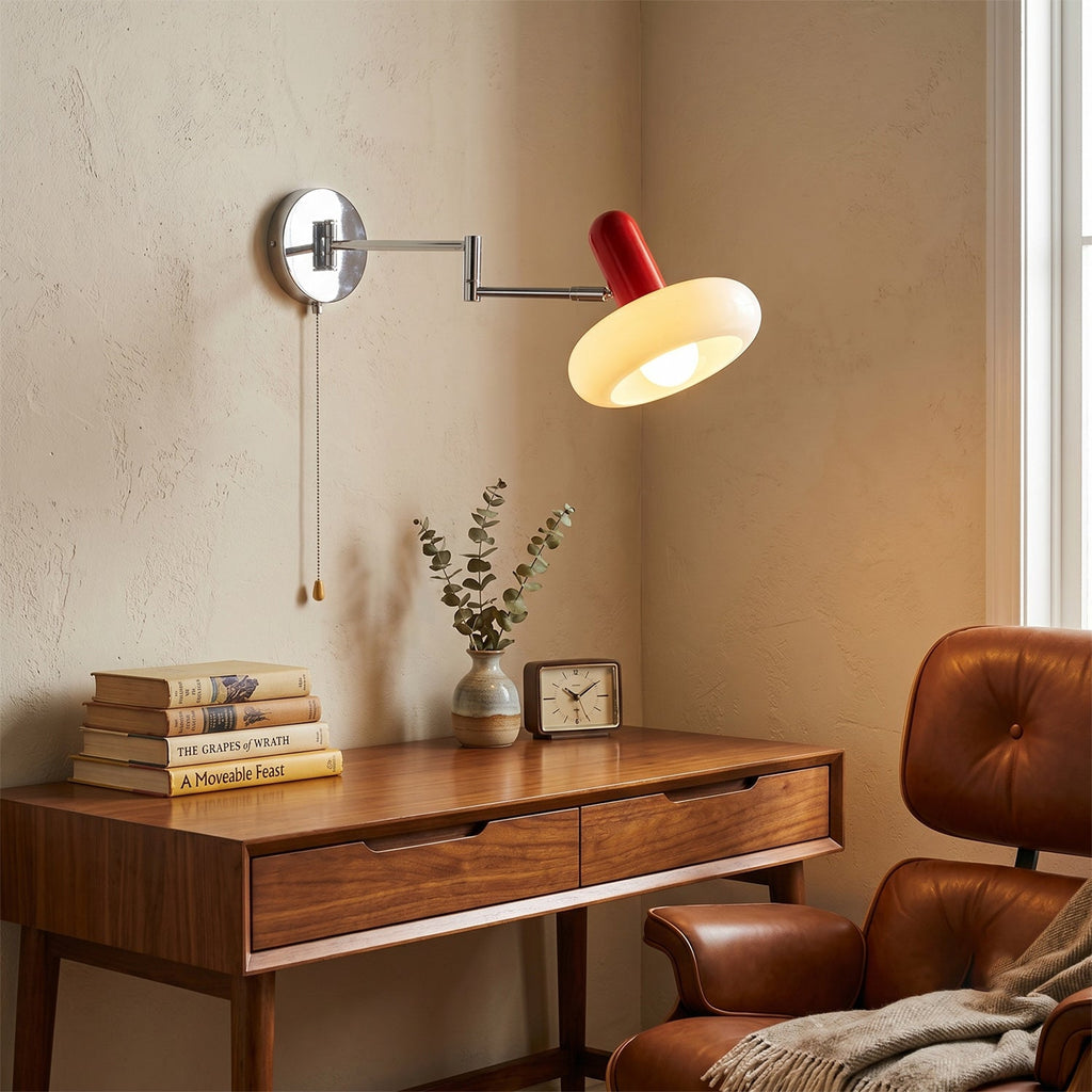 Milanol Capsule Swing-Arm Wall Sconce