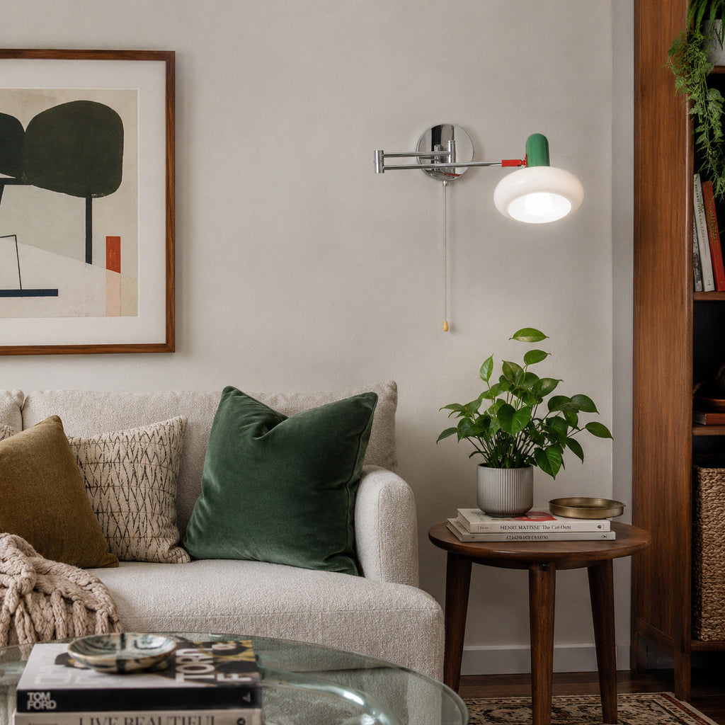 Milanol Capsule Swing-Arm Wall Sconce