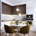 Modern Brass Ring Globe Glass Pendant Light 1-Light