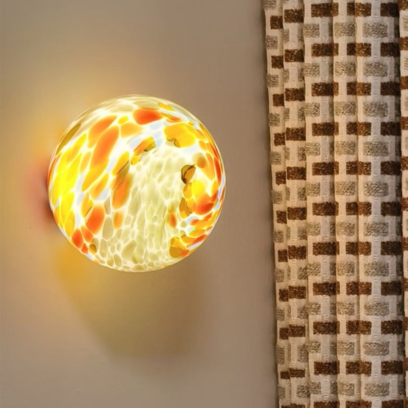 Milo Pastel Glass Orb Wall Sconce