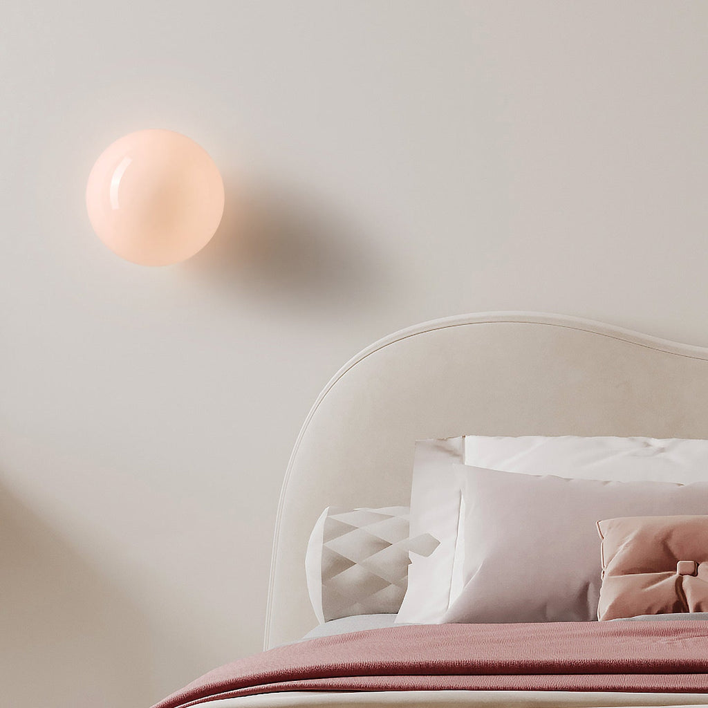 Milo Pastel Glass Orb Wall Sconce