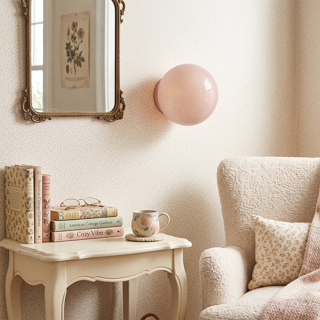 Milo Pastel Glass Orb Wall Sconce